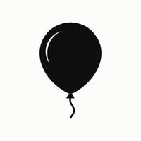 Balloon floating silhouette ideal for celebrations and events vector