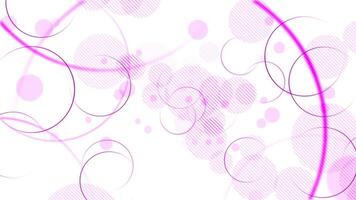 Elegant pink abstract background with gently moving spheres and circle shapes. Full HD and looping background animation. video