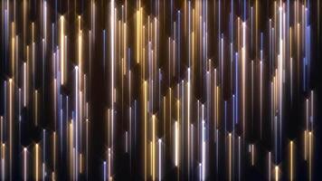 Glowing gold and blue line and star particles background. This luxury shiny glamorous awards ceremony motion background animation is full HD and a seamless loop. video