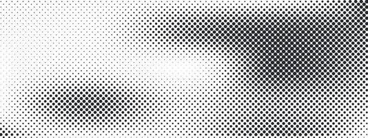 Geometric hexagon structure with gradient halftone effect. Digital seamless background in black and white. Abstract pattern ideal for modern, cool, and subtle graphic projects. vector
