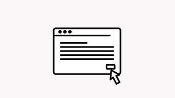 Web Click Action Animation video