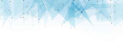 abstract blue background with triangles and dots vector