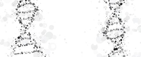 Minimalistic DNA abstract background vector