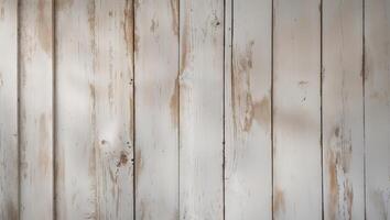 Weathered Whitewashed Rustic Wood Background with Soft Faded Farmhouse Aesthetic photo