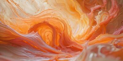 A close up of a colorful liquid flowing in the air photo