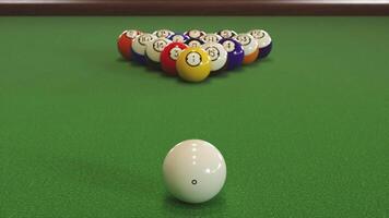 First Shot in a Billiard Game video