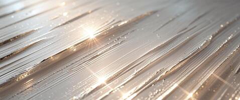 Abstract Brushed Texture Surface with Metallic Shine and Light Flare. photo