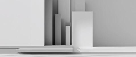 Abstract geometric background with overlapping layers of shades. photo