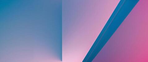 Modern geometric abstract background in gradient blue and magenta tones. photo