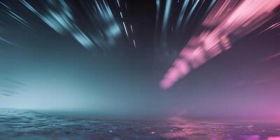 Abstract Background With Slightly Blurred Black Holographic Light Beams photo