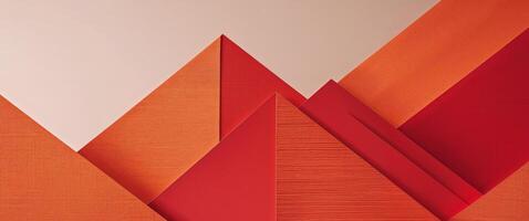 Overlapping layers of orange and red textured material photo