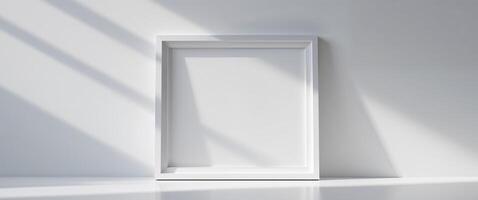 Flawless Image of Blank Picture Frame Mock Up. photo
