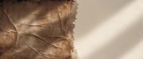 Brown Canvas Grunge Background Texture for Text Designs. photo