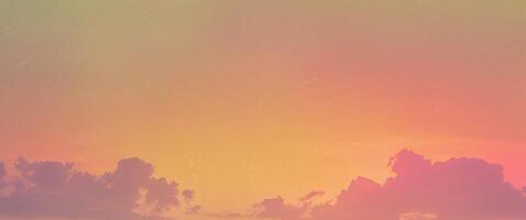 A colorful sunset with clouds in the sky photo
