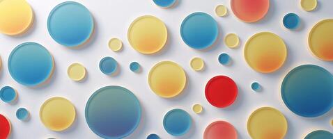 Abstract Colorful Circles Background Design. photo