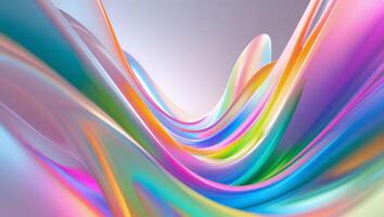 Modern Colorful Gradient Flow Abstract Design. photo
