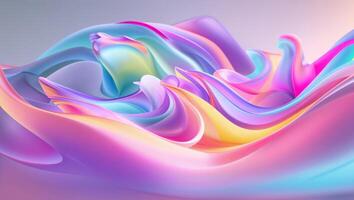 Modern Colorful Gradient Flow Abstract Design photo