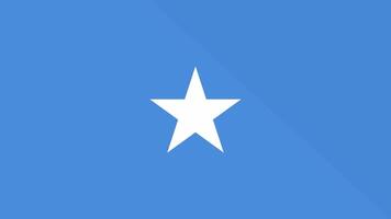 Animation of the appearance and disappearance of a flat flag 2D Somalia video