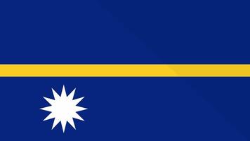 Animation of the appearance and disappearance of a flat flag 2D Nauru video
