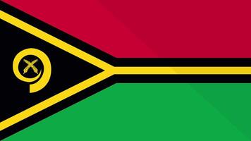 Animation of the appearance and disappearance of a flat flag 2D Vanuatu video
