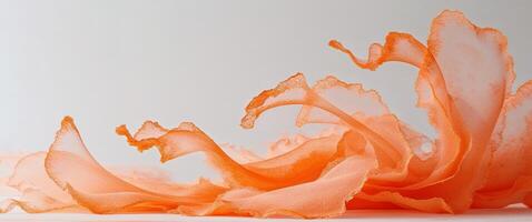 Orange watercolor abstract texture background. photo