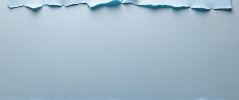 light blue paper with torn edges texture for using as text box photo