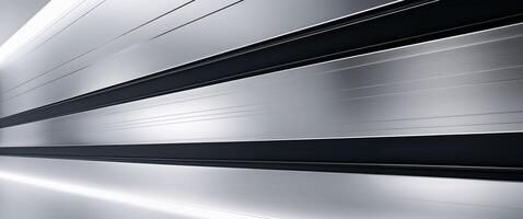 A silver and black striped background with a silver. photo