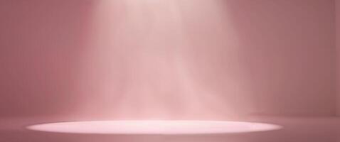 A soft and dreamy stage with soft pink tone photo