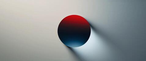 Abstract Gradient with Red Circle Shape Background for Modern Design. photo
