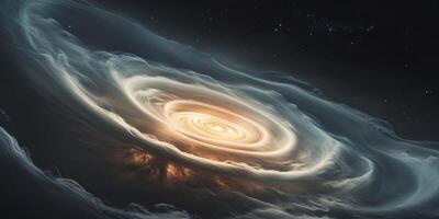 An artist's rendering of a spiral galaxy photo