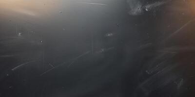 Blank Blackboard Texture With Subtle Chalk Marks. photo