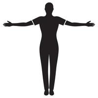 Black Therapist Image on Simple White Background vector