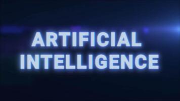 Glitch Art Intro Artificial Intelligence Text Animation video