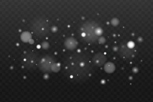 Sparkling space dust particles. Glitter dust shimmer. Sparkling background with light effect. vector