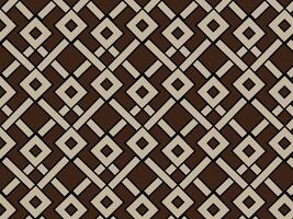 Seamless brown geometric pattern with diamond shapes and criss-cross lines. A bold, tribal-inspired design perfect for textiles, backgrounds, and cultural themes vector