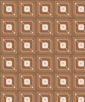 A seamless vintage geometric pattern in brown and beige tones. Ideal for retro-inspired wallpapers, textiles, and digital backgrounds. vector