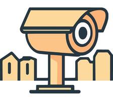 Camera Surveillance for Security Monitoring and Protection vector