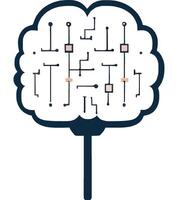 Brain Design with Circuit Patterns and Innovation vector