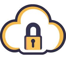Cloud Security Solutions for Data Protection and Privacy vector