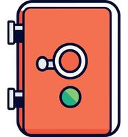 Safe Lock Security Storage Vault Design vector