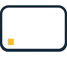 Blank Card Template Simple Layout Clean Design vector