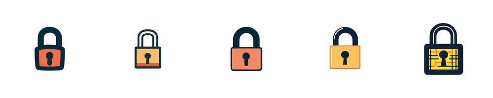Lock Security Protection for Enhanced Safety and Reliability vector