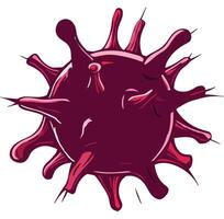 Virus Cell Spike Structure Pathogen Microbe Health vector