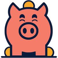 Piggybank Savings Finance Wealth Cartoon vector