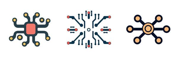 Circuit Technology Modern Design and Connectivity vector
