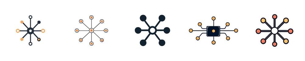 Network Connection and Data Integration Framework vector