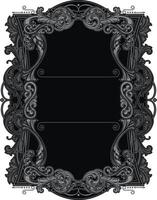 ornament victorian frame vector