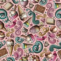 ice cream pattern vector