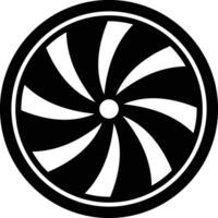 Engine Turbine. Machine Icon Symbol vector