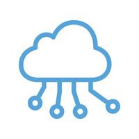 Cloud Network Connection Icon Set vector
